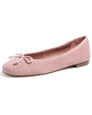 Tony Bianco Suede Comma Flats - Pink