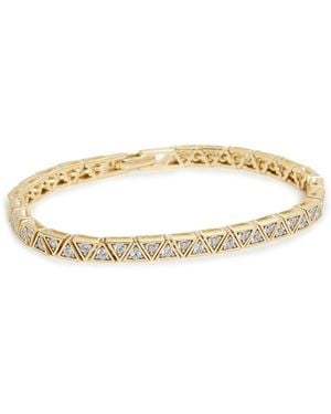 Shashi Trigono Tennis Bracelet - Metallic