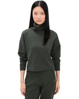 Rhone Dreamglow Mock Neck Sweatshirt - Black