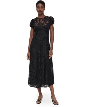 Wayf Clarity Lace Dress - Black