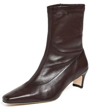 STAUD Wally Sock Ankle Boots - Black