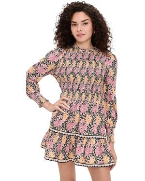 Saylor Darla Floral Batik Mini Dress - Multicolour