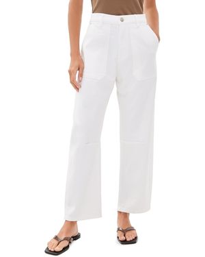 DL1961 Bilie High Rise Easy Barrel Pants - White