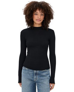 Le Bos Adele Knit Top - Black