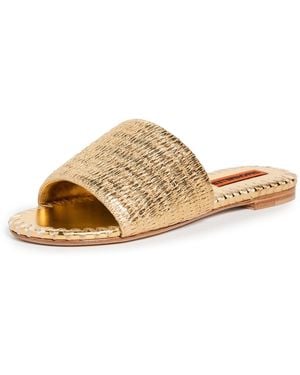 Simon Miller Metallic Raffia Salerno Sandals - Multicolour