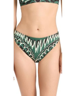 Sea Charlough Print Bikini Bottoms - Green