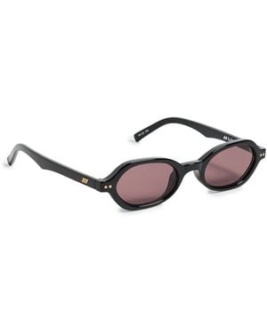 Le Specs Foundry Oval Sunglasses - Black