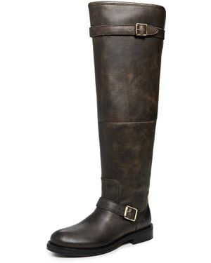 Jonathan Simkhai Noah Leather Over-The-Knee Boots - Black