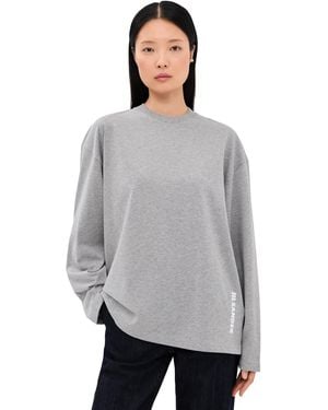 Jil Sander Long Sleeve T-Shirt - Gray