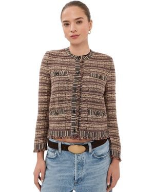 Veronica Beard Sariyah Knit Jacket - Brown