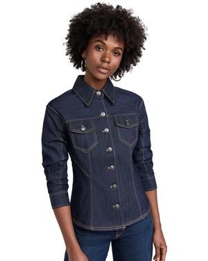 Cinq À Sept Denim Scrunched Canyon Jacket - Blue