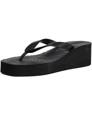 Sleeper High Platform Flip Flops - Black