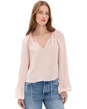 FRAME The Silk Balloon Blouse - Multicolor
