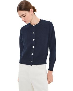 &Daughter The Ada Crewneck Wool Cardigan - Blue