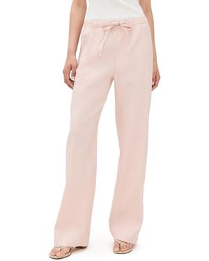 Rag & Bone Logan Linen Beach Pants - Pink