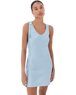 Simone Rocha Bow Detail Scoop Neck Camisole Mini Dress - Blue