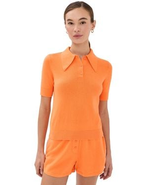 Le Bos Short Sleeve Polo - Orange