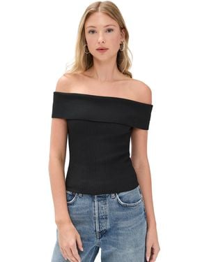 DL1961 Off Shoulder Top - Black