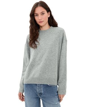 Anine Bing Lee Crew Cashmere Sweater - Gray