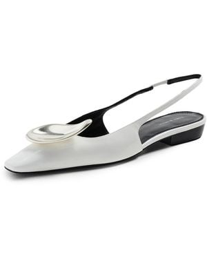 Tory Burch Patos Slingback Flats - Black