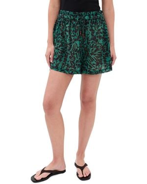 Ulla Johnson Bijou Coverup Shorts - Green