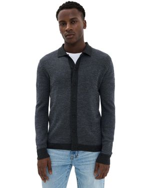 Taylor Stitch The Nichols Birdseye Polo - Black