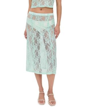 Le Bos Lace Skirt - Green