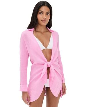 PQ Swim Lace Millie Tie Tunic - Pink