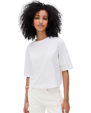 Enza Costa Supima Structured Tee - White
