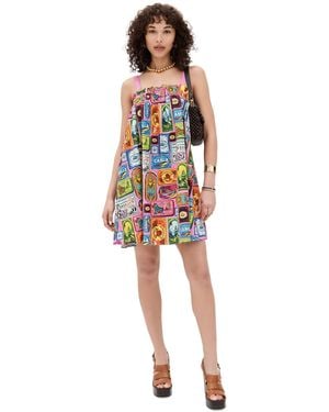 CAMILLA Wide Strap Short Sundress - Black