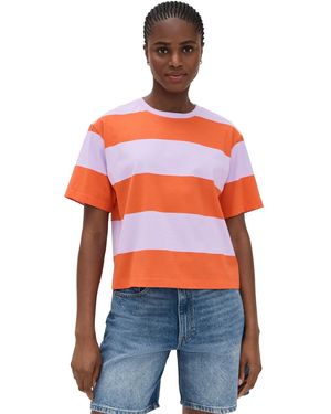 Le Bos Rory Striped Tee - Orange