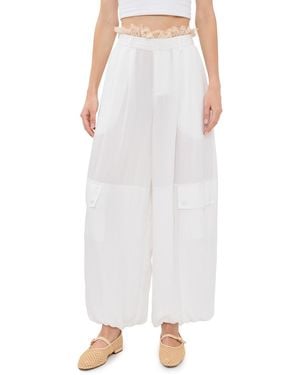 Sea Lisette Solid Pants - White