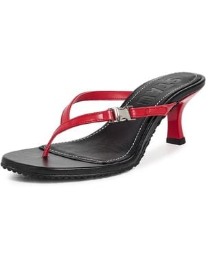 STAUD Flynn Kitten Heel Sandals - Multicolour