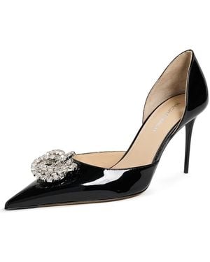 Mach & Mach Galaxy Patent Leather D'Orsay Pumps - Black
