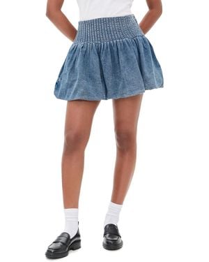 Sea Oli Denim Bubble Skirt - Blue