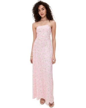 For Love & Lemons Carla Maxi Dress - Pink