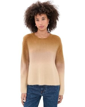 Rag & Bone Jane Brushed Ombre Crew - Blue