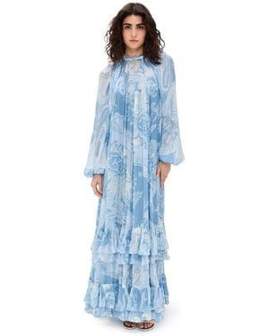 Hemant & Nandita Maxi Dress - Blue