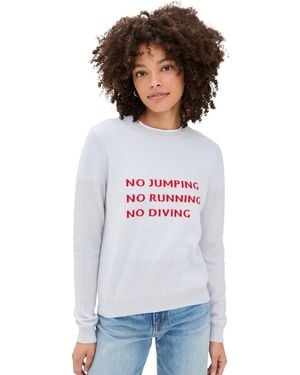 Jumper 1234 Cashmere Don'T Do It Crew Sweater - White