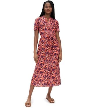 Saloni Vicki Dress - Red