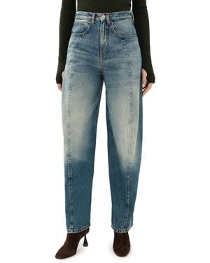 Victoria Beckham Curved Leg Jeans - Blue
