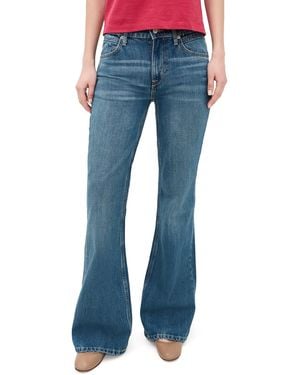 Free People West Coast Relaxed Flare Jeans - Blue