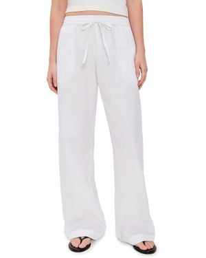 Enza Costa Poplin Resort Pants - White