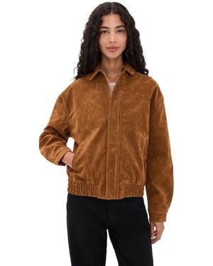 Bailey Rose Faux Suede Jacket - Brown