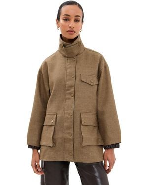Line & Dot Bourbon Jacket - Brown
