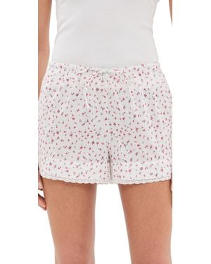 Damson Madder Harrietta Shorts - White