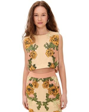 FARM Rio Cropped Top - Orange