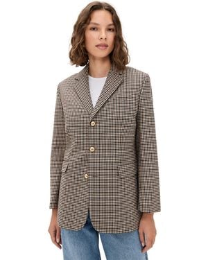 FRAME The Houndstooth Blazer - Brown