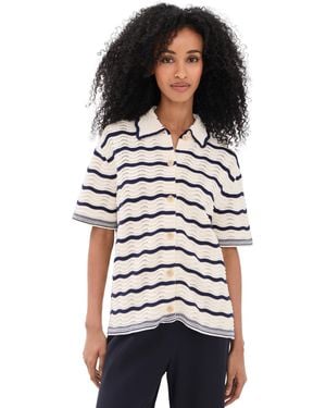 La Ligne Oversized Short Sleeve Shirt - Black