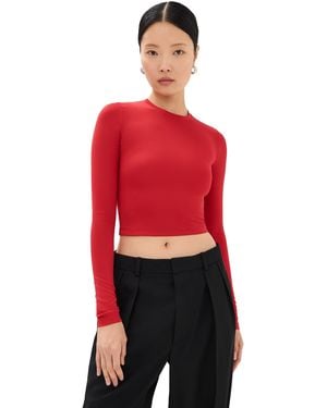 Wardrobe NYC Closet. Nyc Opaque Long Sleeve Tee - Red